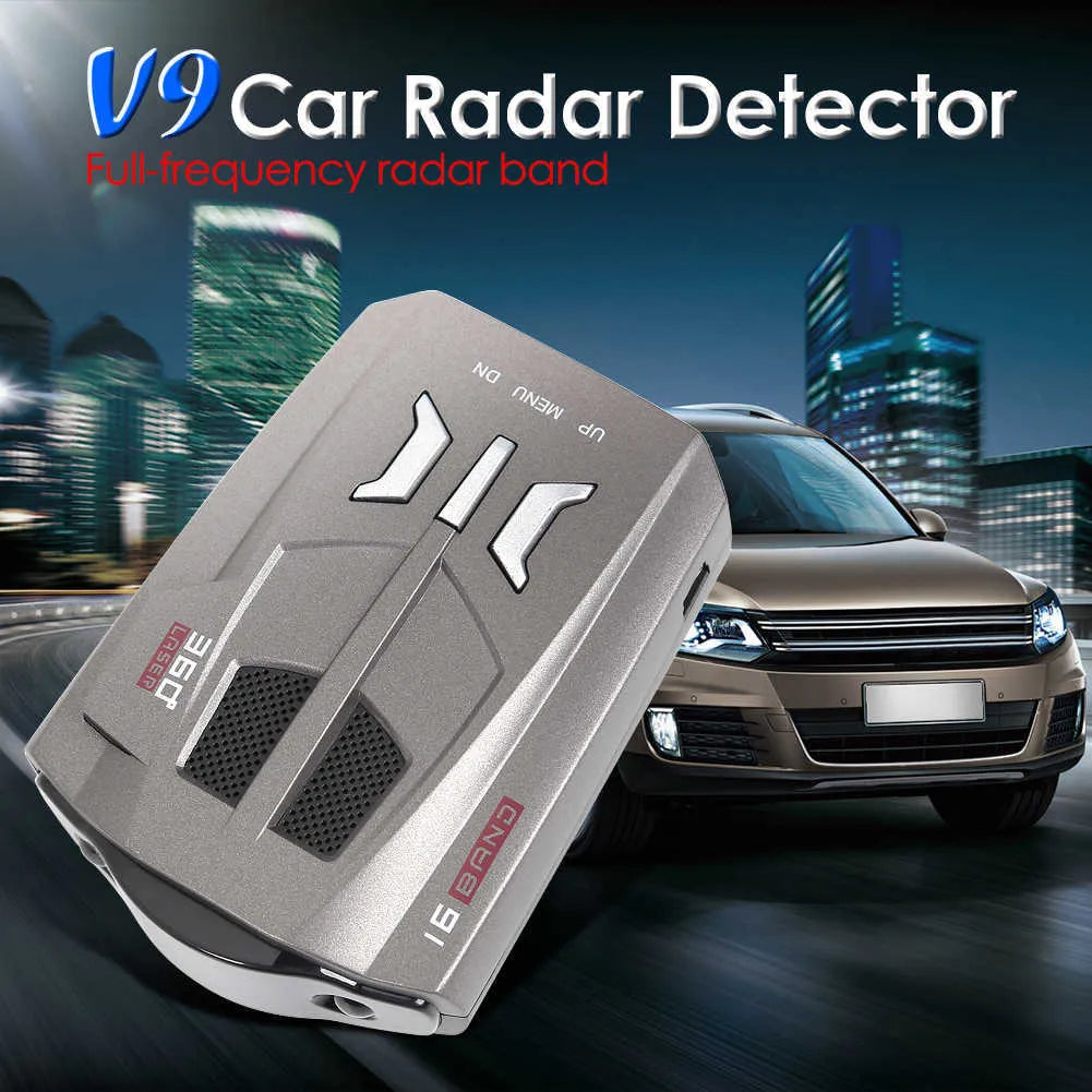 V9 V7 E8 Car Radar Detector Vehicle Speed Control Voice Alert Warning English Russian Alert Warning Speed Control X K Ka Ban anti Slip