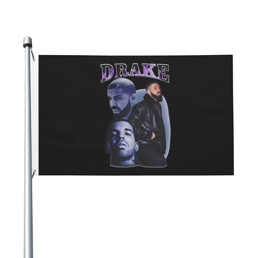 Rap Drakes Flag Double Sided Outdoor Banner Rapper Music All Weather Home Room Dorm Wall Decor 90x150cm