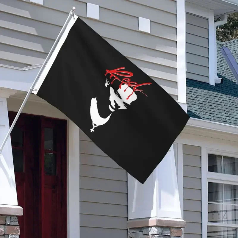 Playboi Carti Music Album Red Flag Outdoor Banner All Weather 90s Rap Hip Hop Decoration Durable 60x90 90x150cm Flags