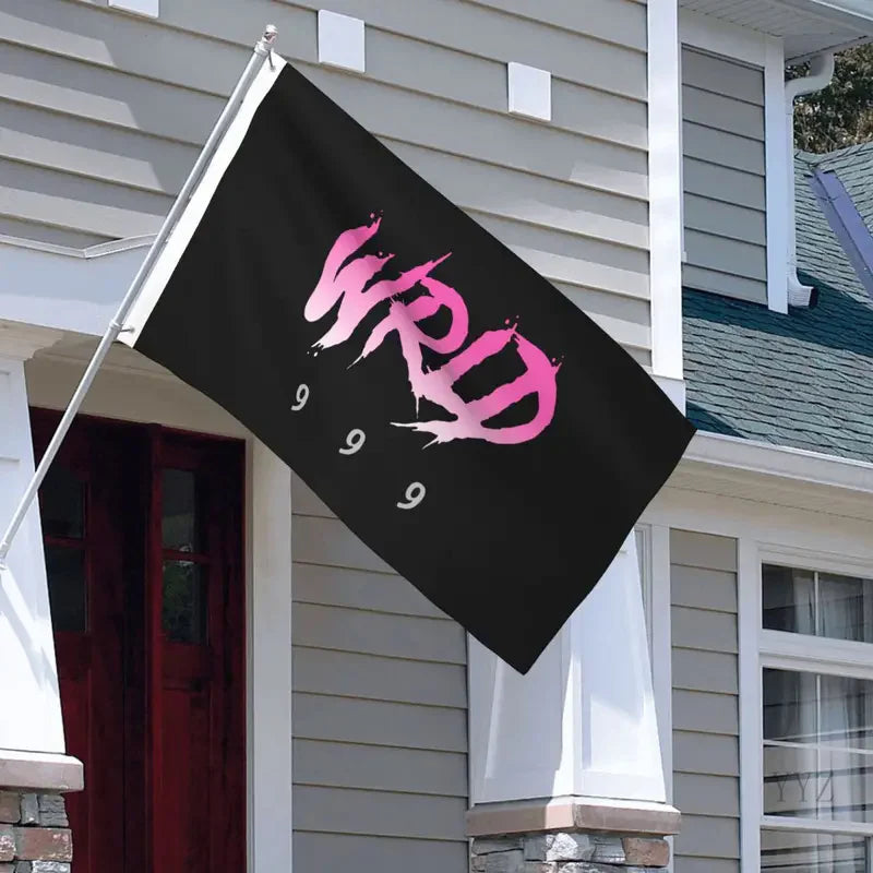 Juice WRLD flags durable outdoor banner rap music polyester hanging decoration