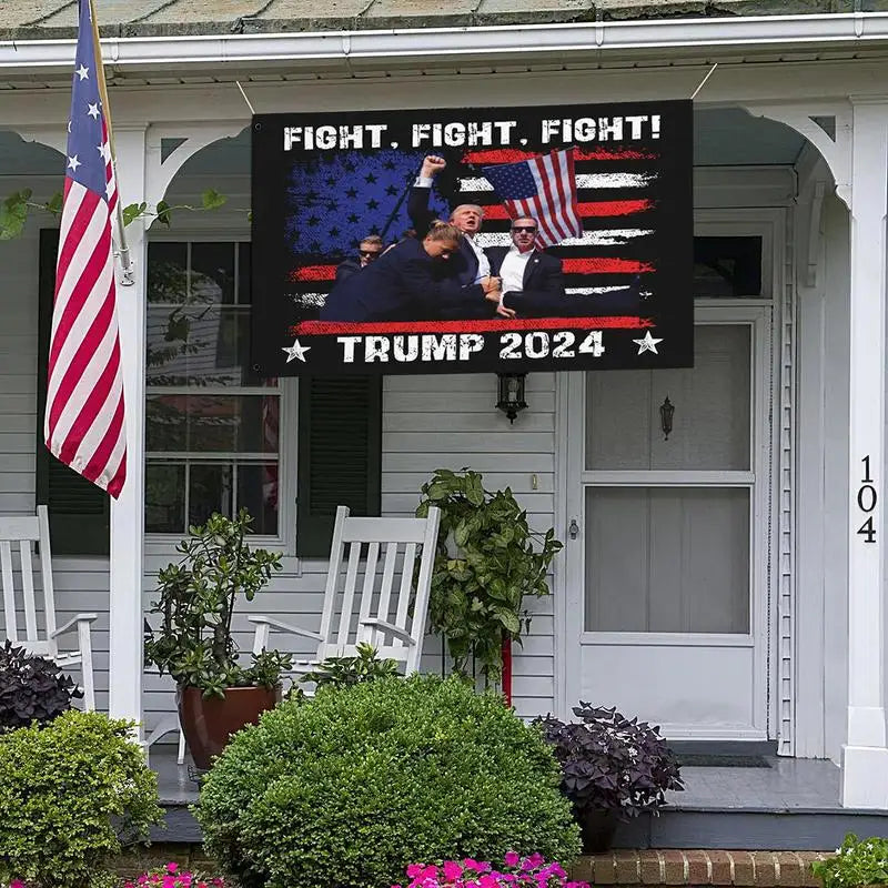 2024 Trump Flag President Flag for Garden 3x5ft Missed Me Flag Trump Outdoor Yard Flags Trump Fight 2024 Garden Flags