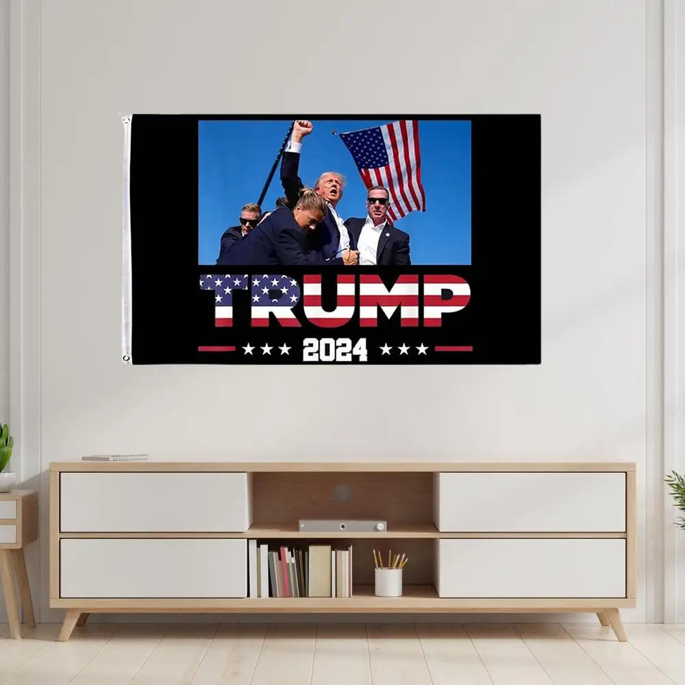 2024 Trump Flag President Flag for Garden 3x5ft Missed Me Flag Trump Outdoor Yard Flags Trump Fight 2024 Garden Flags