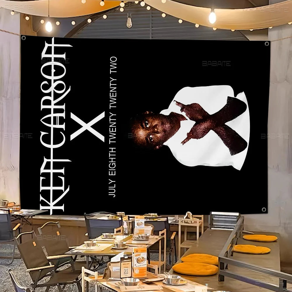 Ken Carson Rapper X Large Size Shop Art Promotion Advertising Booth Flag Hanging Banners