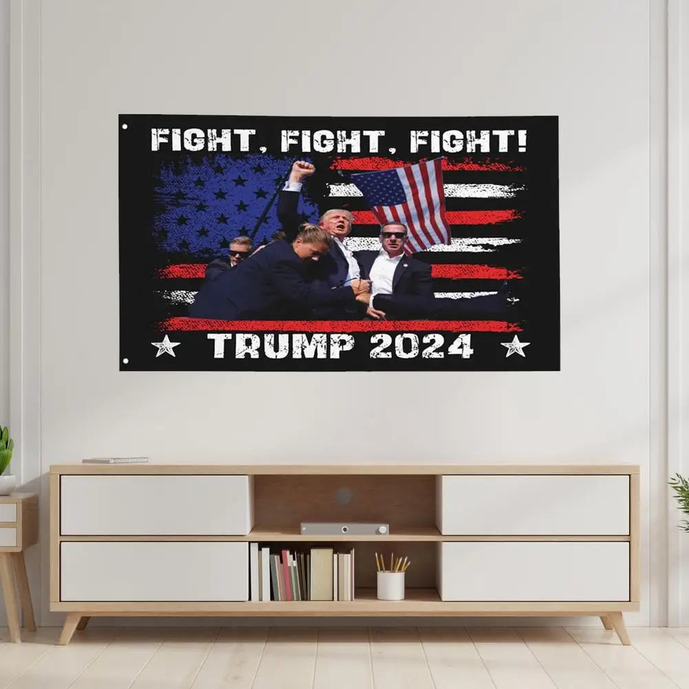 2024 Trump Flag President Flag for Garden 3x5ft Missed Me Flag Trump Outdoor Yard Flags Trump Fight 2024 Garden Flags