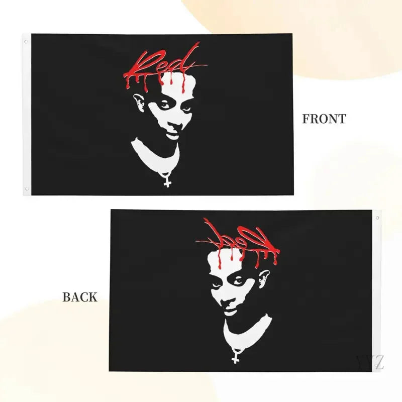 Playboi Carti Music Album Red Flag Outdoor Banner All Weather 90s Rap Hip Hop Decoration Durable 60x90 90x150cm Flags