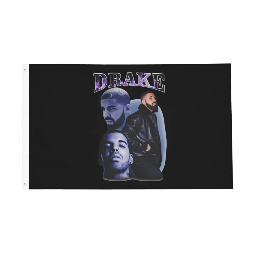 Rap Drakes Flag Double Sided Outdoor Banner Rapper Music All Weather Home Room Dorm Wall Decor 90x150cm