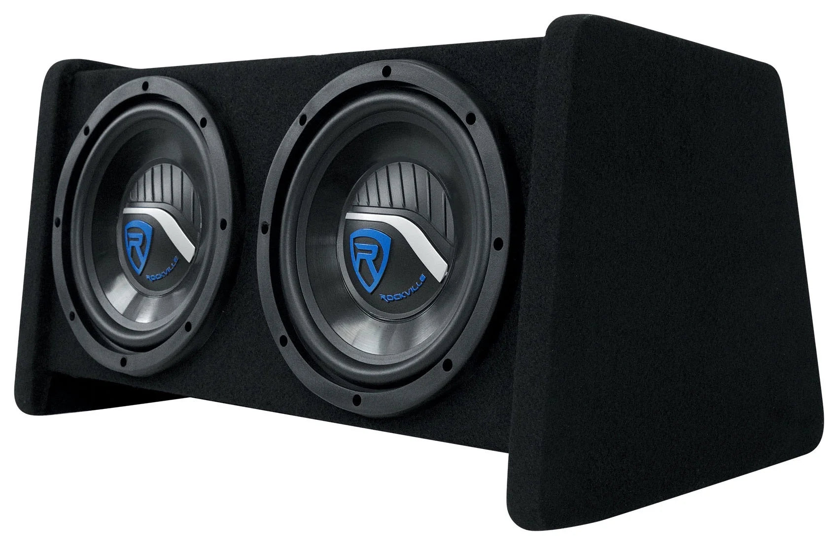 RV208P Dual 8" 800W Car Audio Subwoofers in Vented Sub Enclosure Box